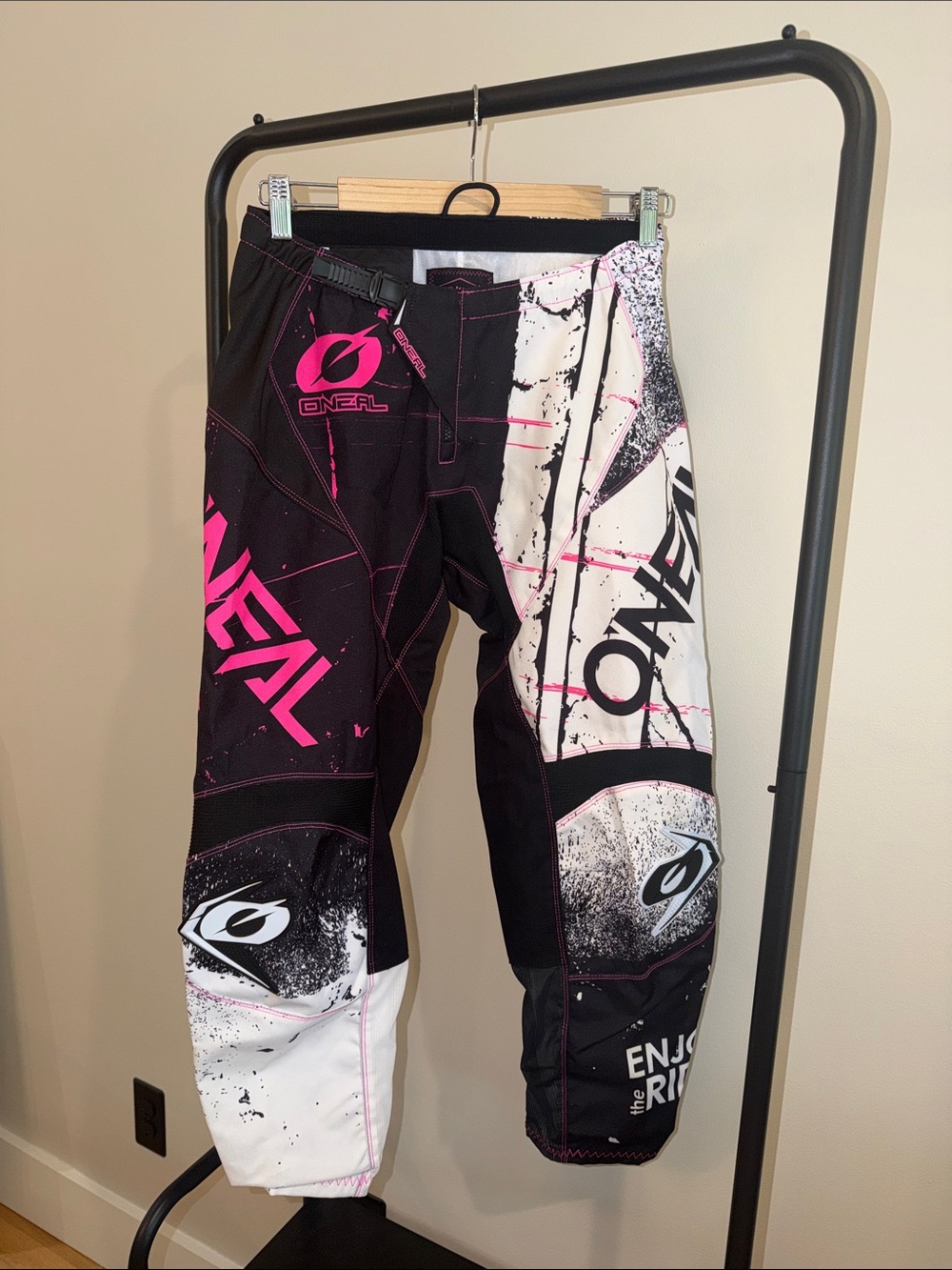 O'Neill Black White and Hot Pink Motocross Pants